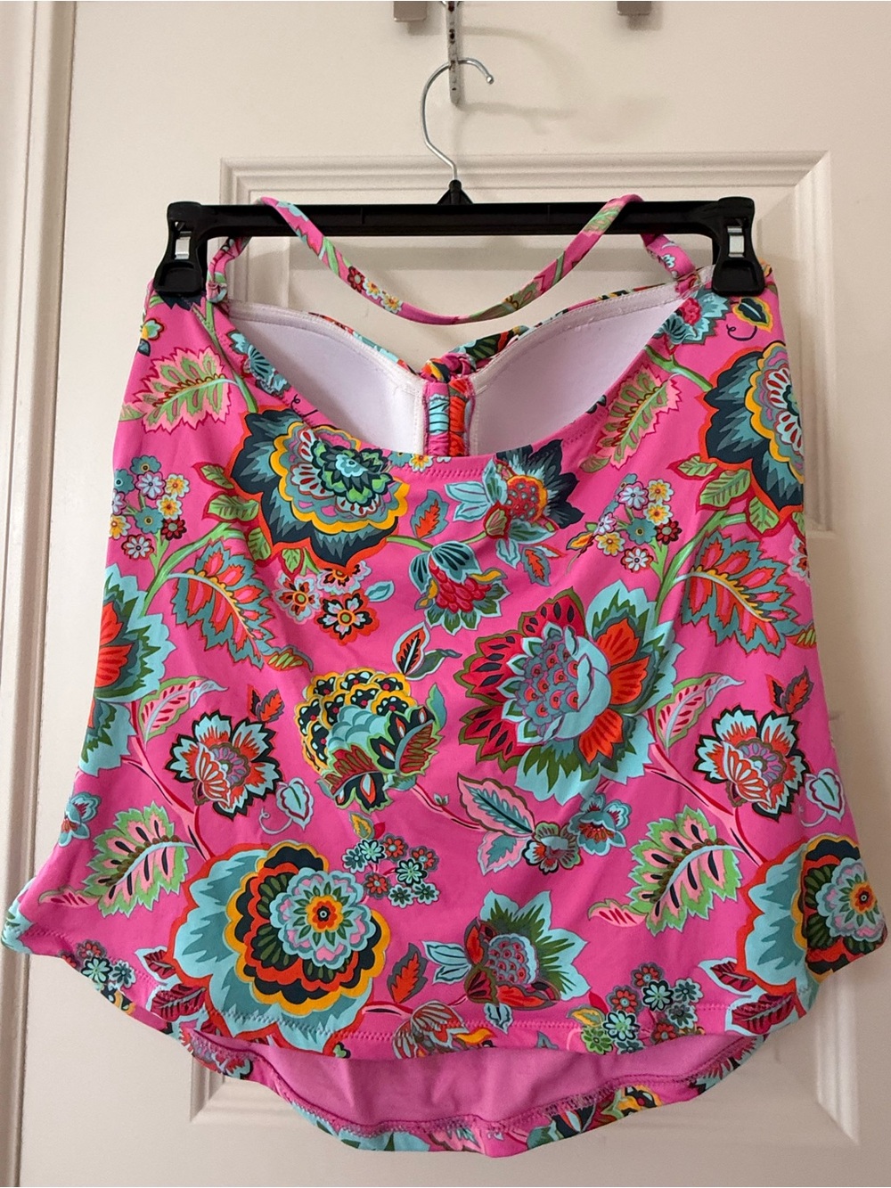 Jessica Simpson Hot Pink Floral Tankini Top - Picture 3 of 6